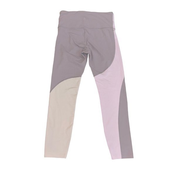 Athleta Elation Asymmetrical 7/8 Tight Leggings Purple Grey Size Small - Picture 2 of 3